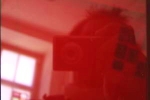 Farbglas selen rot